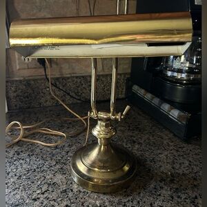 Vintage Brass Desk Lamp